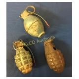 Vintage grenade practice/dummy lot, (1) lemon