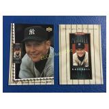 (2) Mickey Mantel Baseball Cards, (1) 1994 Upper