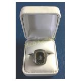 6ct. Smokey Topaz ring, Sterling Silver