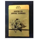 Aviation Sea Survival Techniques cards, vintage