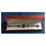 Multi gemstone tennis bracelet