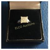 Princess diamond estate ring