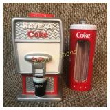 (1) Coca Cola cookie jar & (1) Coca Cola