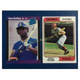 (1) 1989 Donruss #33 Ken Griffey Jr. Card & (1)