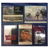 Lot of (5) table books, all autographed by authors