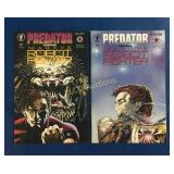 (2) Predator Versus Magnus Robot Fighter comics,