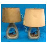 Pair of Antique western style table lamps