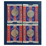 (4) USA Olympic Sports Medals, Ski Jumping, Ice