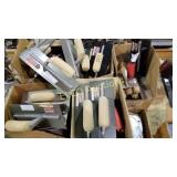 Large lot of new trowels & scrapers