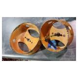 (2) hole saw bits