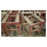 31 shop made wooden work table bases