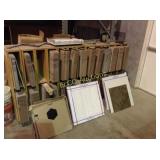 Misc. Interceramic 18"x18" tile w/cabinet, various