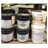 (9) Buckets,  vinyl adhesives, times the money