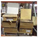 (13) Boxes, Armstrong laminate tiles,