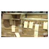 (16) Boxes, Johnsonite rubber wall trim,