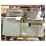 (17) Boxes, floor tiles, times the money