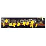 (12) Large carpet remnants various sizes & colors,