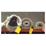(3) Large carpet remnants various sizes & colors,