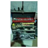 Craftsman tool box with tools & wrenches
