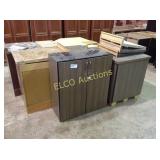 (9) Misc unfinished cabinets, times the money,