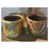 (2) Terracotta planter pots, times the money