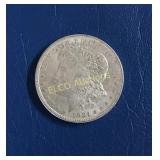 1921 D Morgan Silver Dollar, 90% Silver