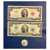 (1) 1963 US $2 Note, Red Bill, Uncirculated,