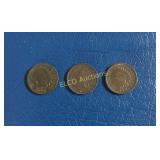 (3) Indian Head Cents, 1893, 1903 & 1904, times