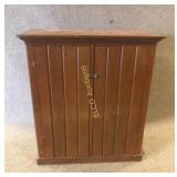 Antique wooden cabinet/pantry w/2 doors