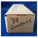 Storage box labeled 1988 Donruss baseball cards &
