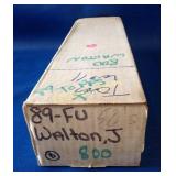 Storage box labeded 1989 Topps baseball cards,