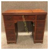 Vintage New Home sewing machine & cabinet
