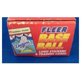Fleer complete 1989 set baseball logo stickers &