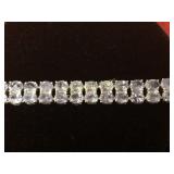 20.40ct. Tanzanite bracelet, Sterling Silver