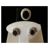 8.12ct. Saphire estate ring, Sterling Silver &