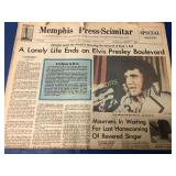 Elvis Presley, Memphis Press Scimitar Newspaper,