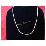 Rope chain necklace, Sterling Silver