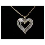Diamond heart necklace