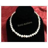 Pearl estate necklace, Sterling Silver