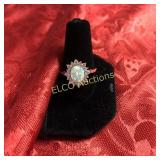Opal estate ring, Sterling Silver