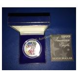1999 1oz. Silver American Eagle w/presentational