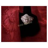 4.24ct. Marque White Sapphire ring, Sterling