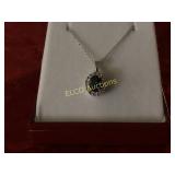 London Blue Topaz necklace, Sterling Silver