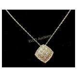 Diamond estate necklace, Sterling Silver