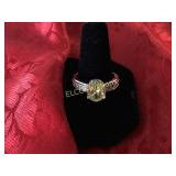 3.32ct. Canary Yellow Sapphire solitaire ring,