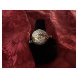 3.98ct. White Sapphire estate ring