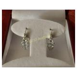 Aquamarine anniversary earrings