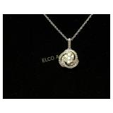 Diamond necklace, Sterling Silver