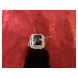 8.68ct. Sapphire Diamond ring, 14K Gold