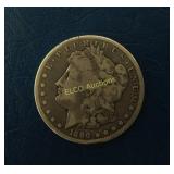 1890 CC Morgan Silver Dollar, 90% Silver